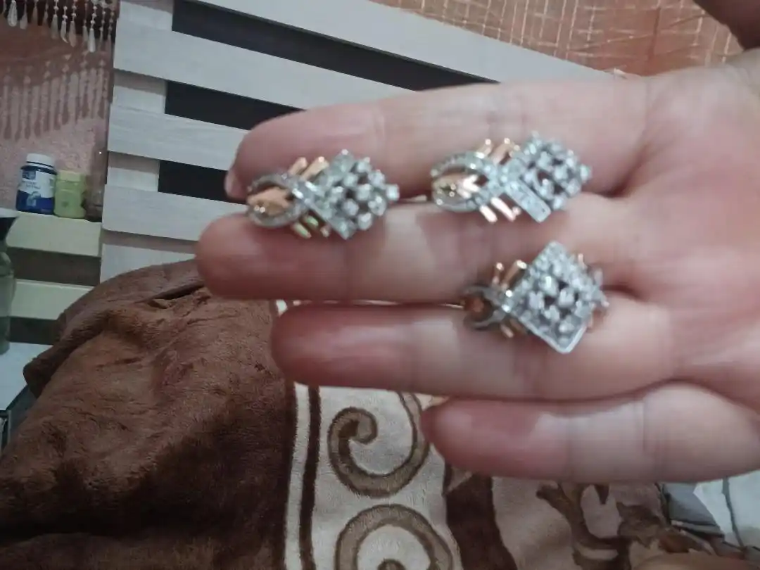 Набор Xuping: кольцо и серьги из stainless steel в подарочной коробке