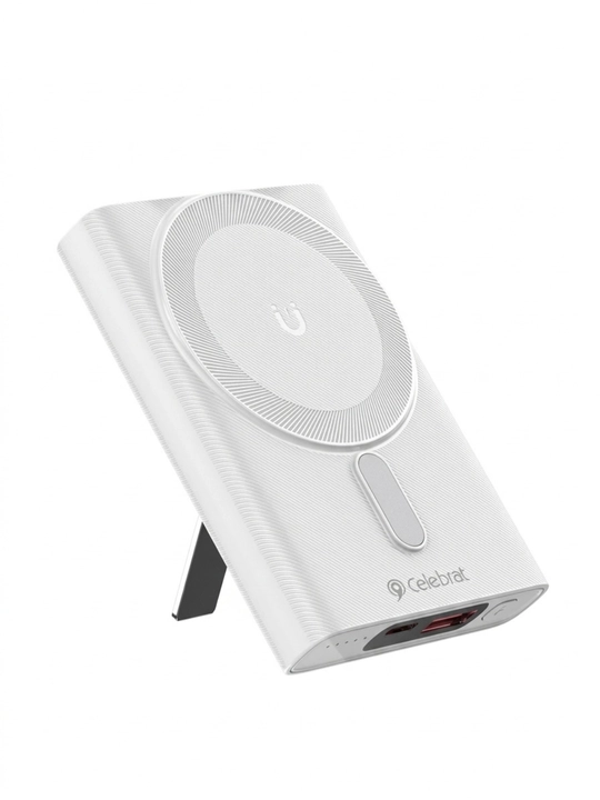 Power bank 10000 mAh, magnitli, 15W simsiz zaryad, 45W tezkor