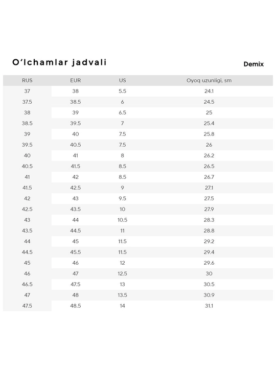 Erkaklar butsasi Demix Sp Sala Base 2