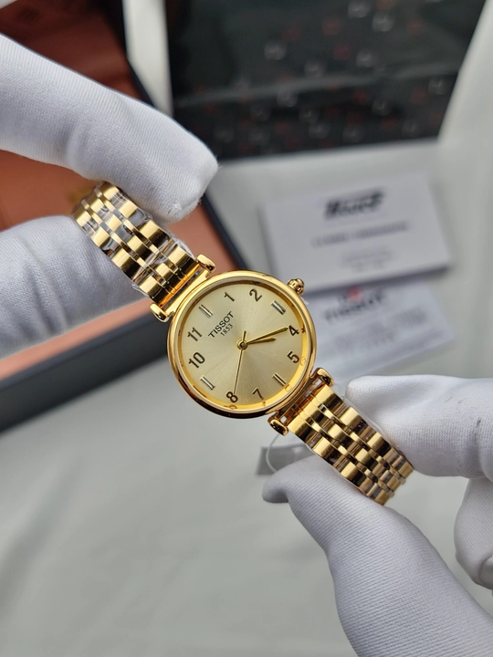 Ayollar qo‘l soati Tissot 1853, kvarts mexanizmli, metall remishokli klassik soat