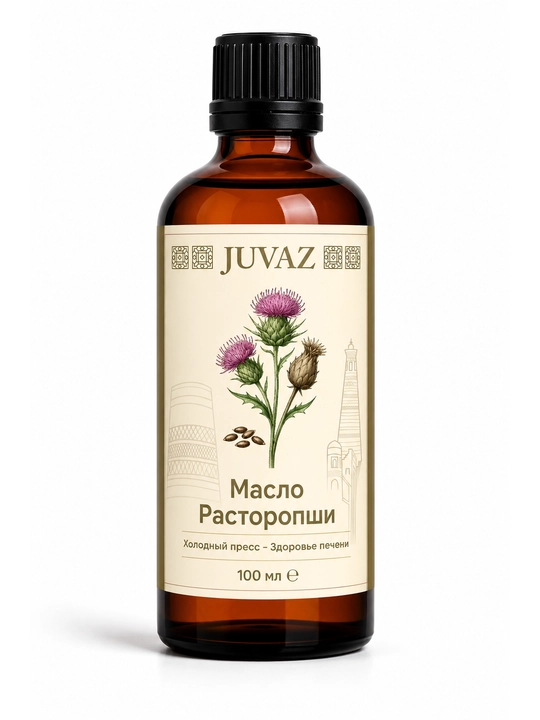 Oq karrak yog‘i JUVAZ, sovuq preslangan, 100% tabiiy, 100 ml
