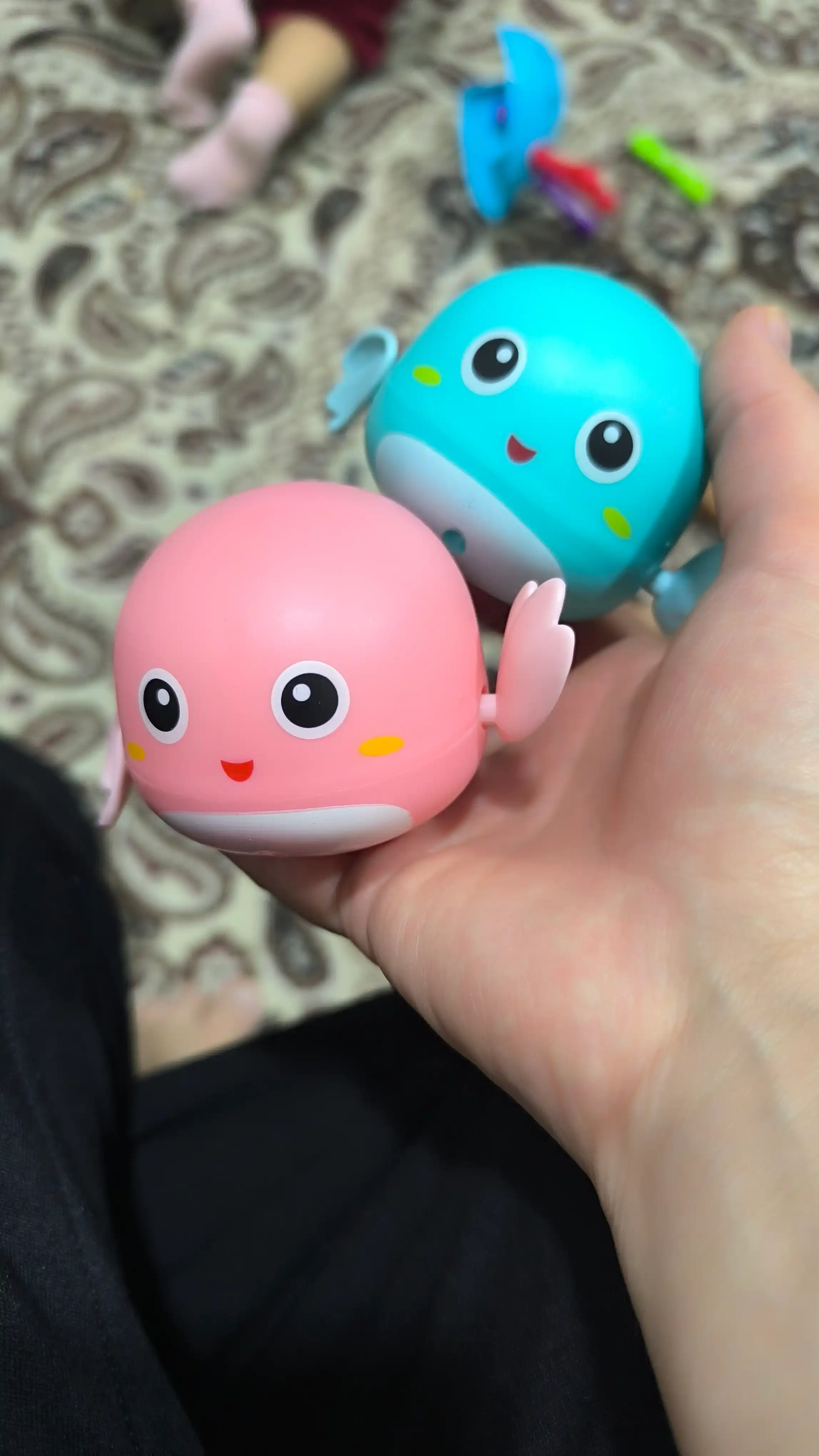 Заводные игрушки детские для купания в ванной, 3 игрушки в наборе