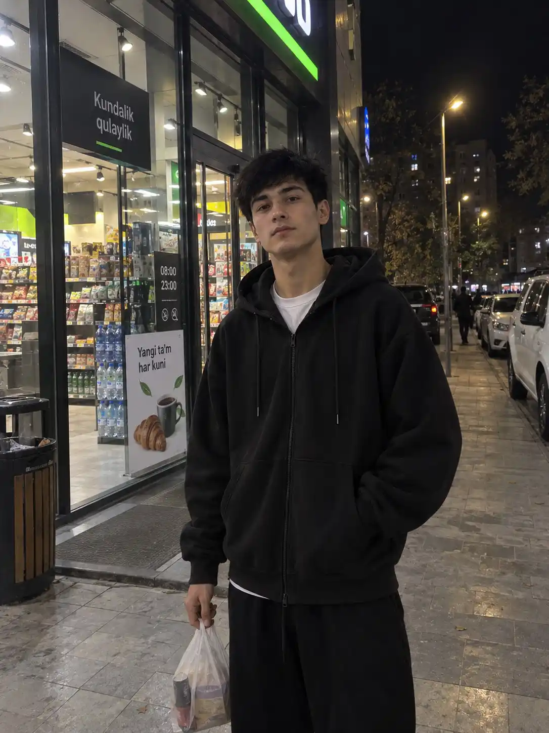 Erkaklar olimpiya xudi oversize, kapyushonli yashin tezligida, qora-kulrang L-4XL kofta
