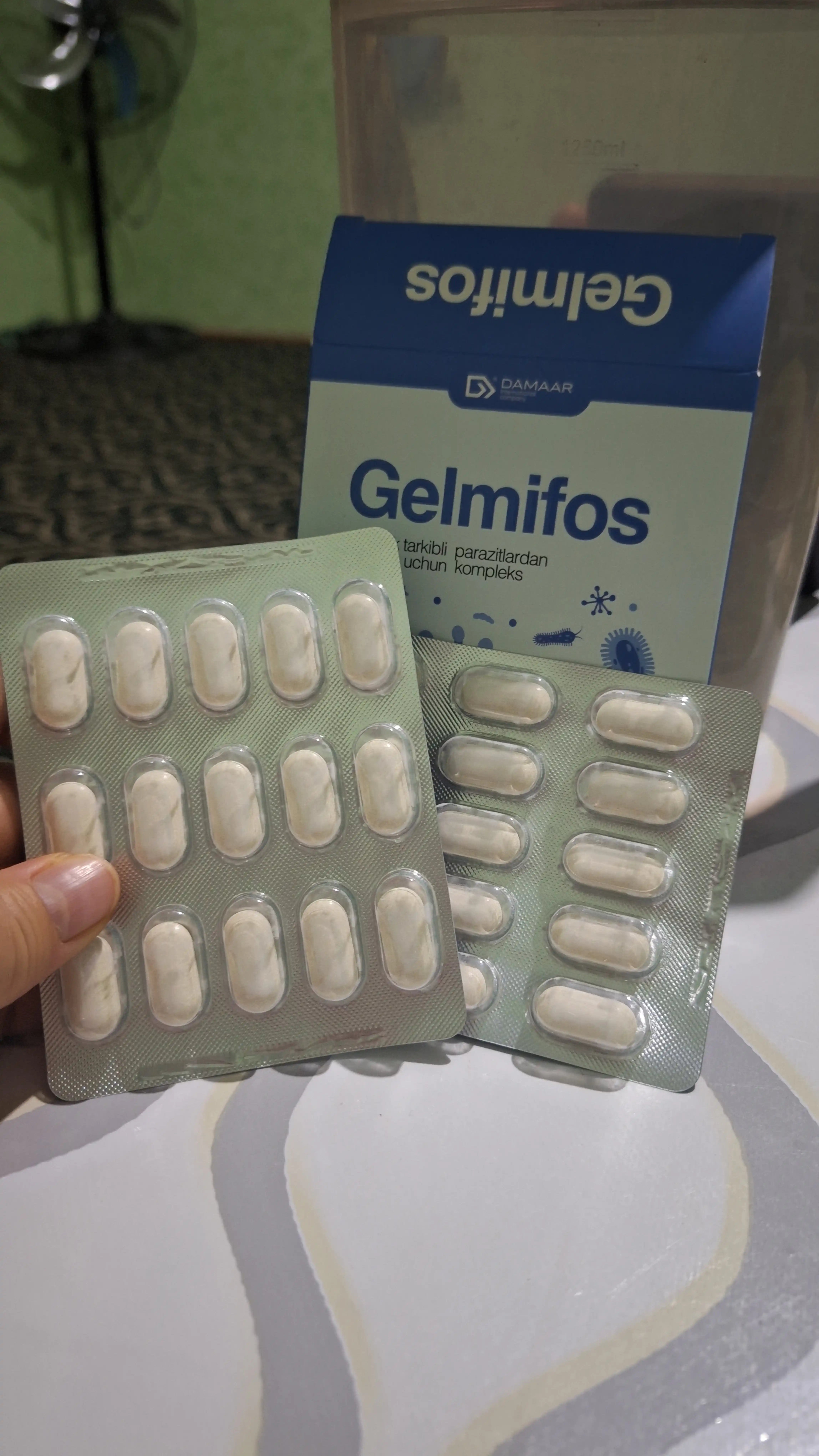 Gelmifos gijjalar va parazitlarga qarshi o‘simlik tabletkalar №30