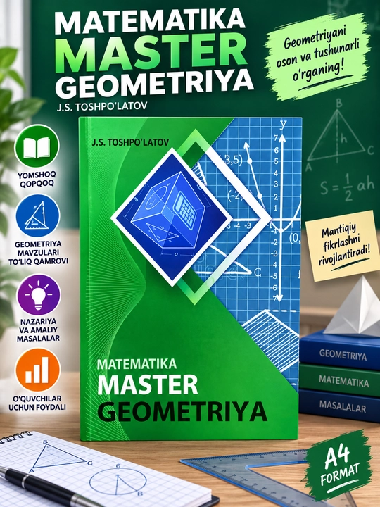 Matematika Master Geometriya, J. S. Toshpo‘latov - 