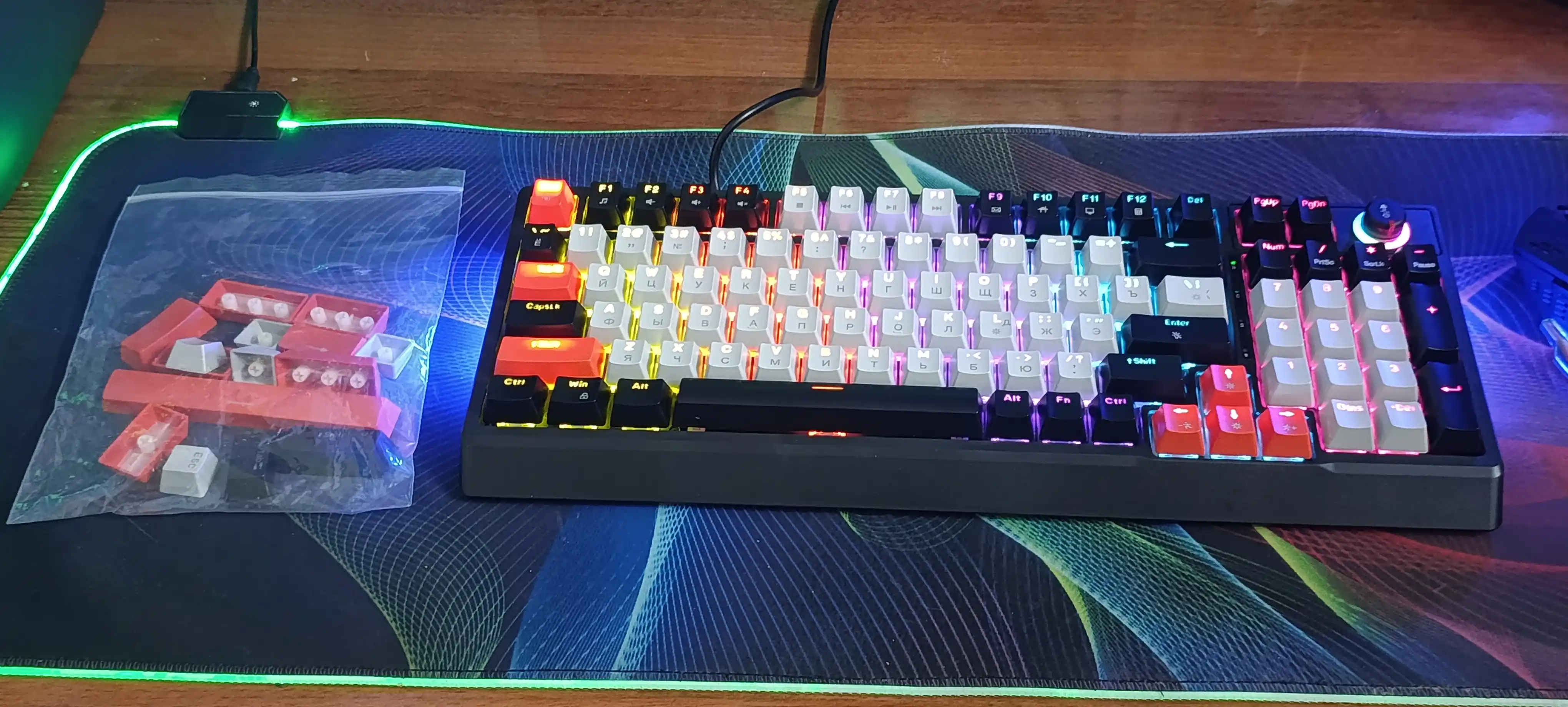 Mexanik simli, klaviatura T-Wolf T50, orqa nuri bilan