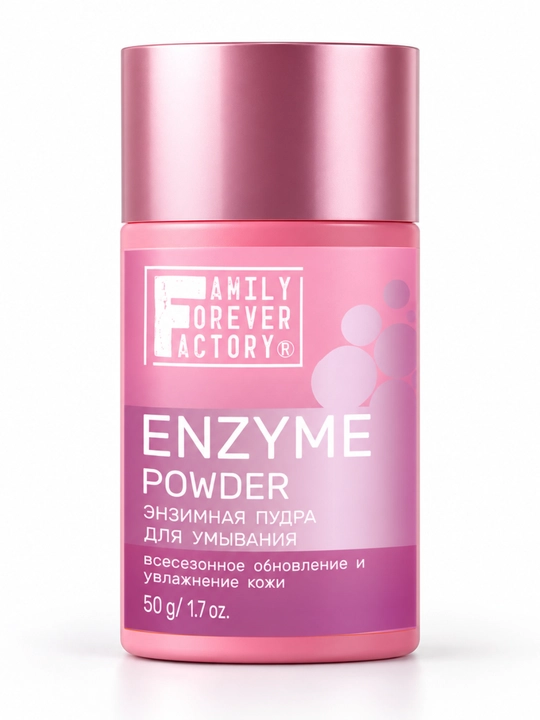 Family Forever Factory papainli yuvinish uchun enzimli pudra, 50 g - 