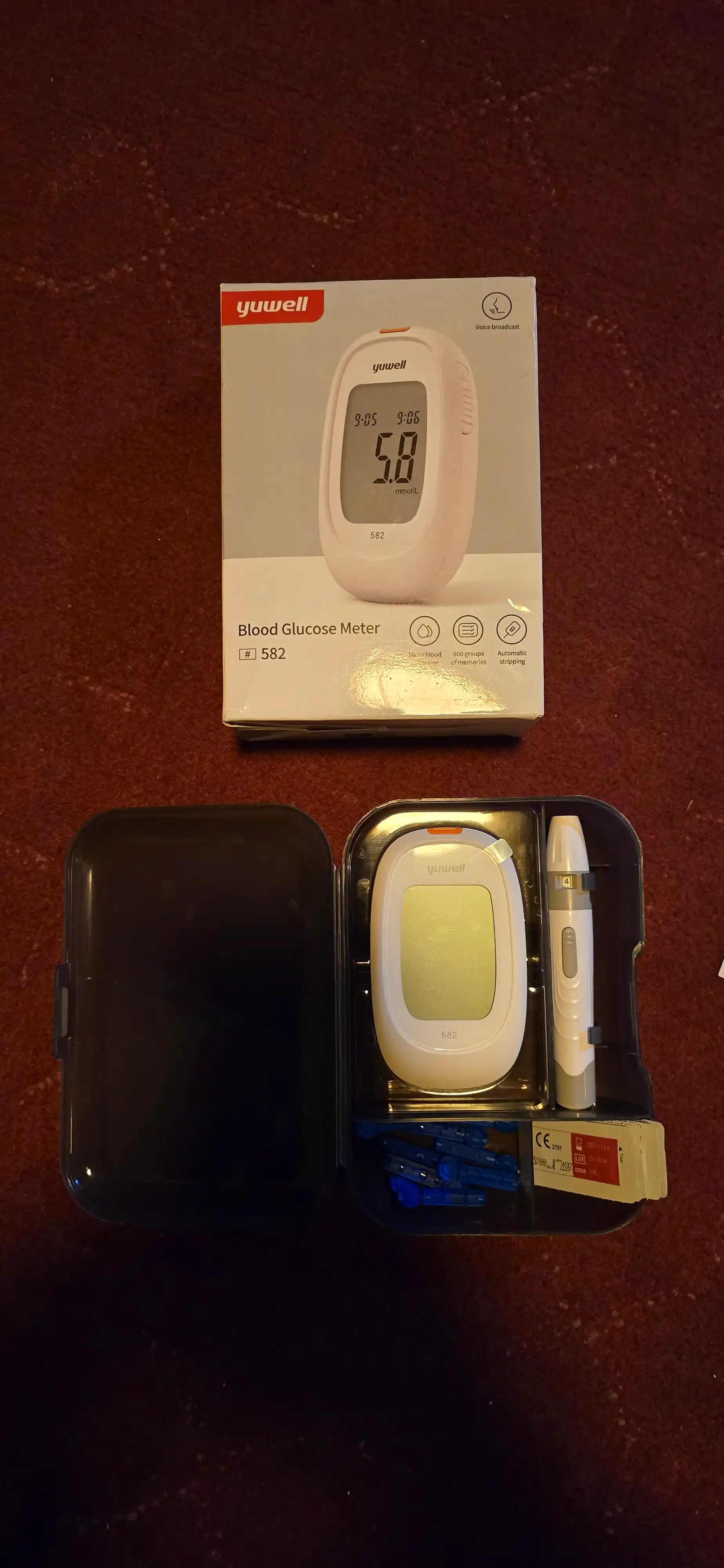 Glyukometr Yuwell 582 to‘plami