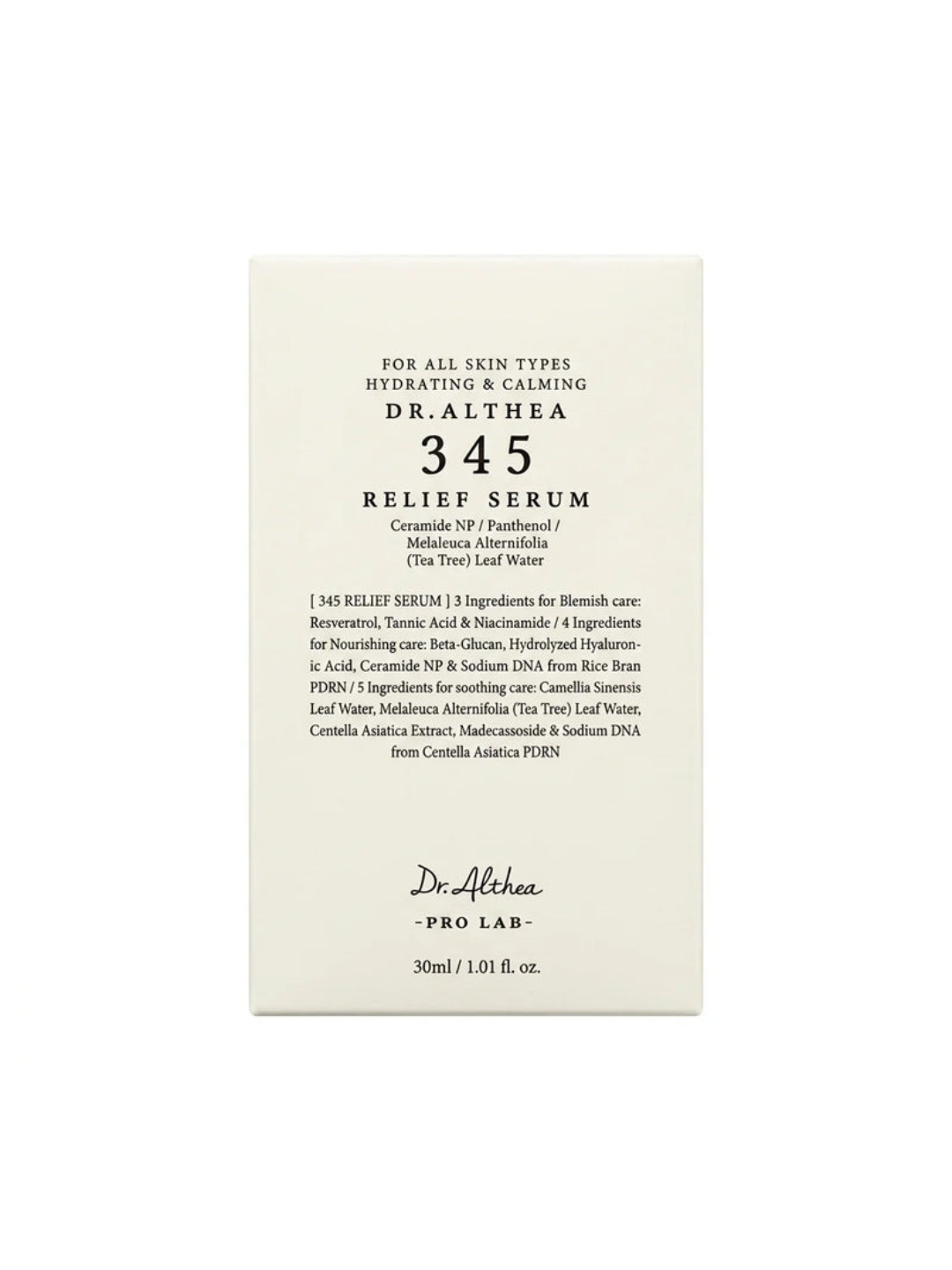 Dr.Althea 345 Relief Serum tinchlantiruvchi zardobi, 30 ml