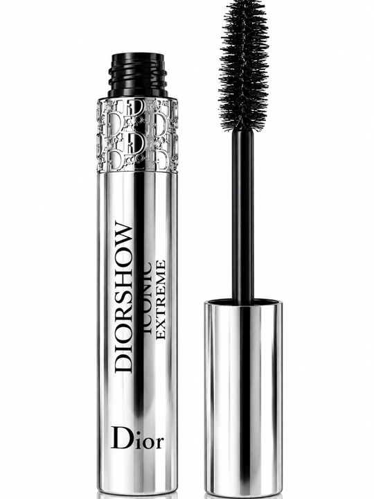 Dior Diorshow Iconic Extreme maskara, kiprikka hajm va uzunlik beruvchi qora tush, 10 ml