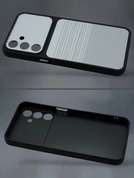 Чехол Samsung Silicone Carbon для A56, A16, A17, A57, A54, A34, A15, A25, A33, A14