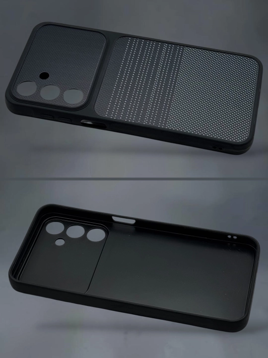 Чехол Samsung Silicone Carbon для A56, A16, A17, A57, A54, A34, A15, A25, A33, A14