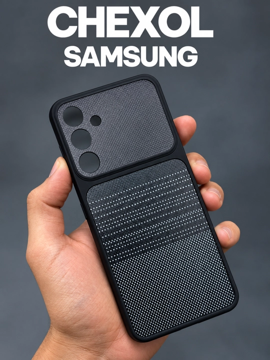 Чехол Samsung Silicone Carbon для A56, A16, A17, A57, A54, A34, A15, A25, A33, A14 - 