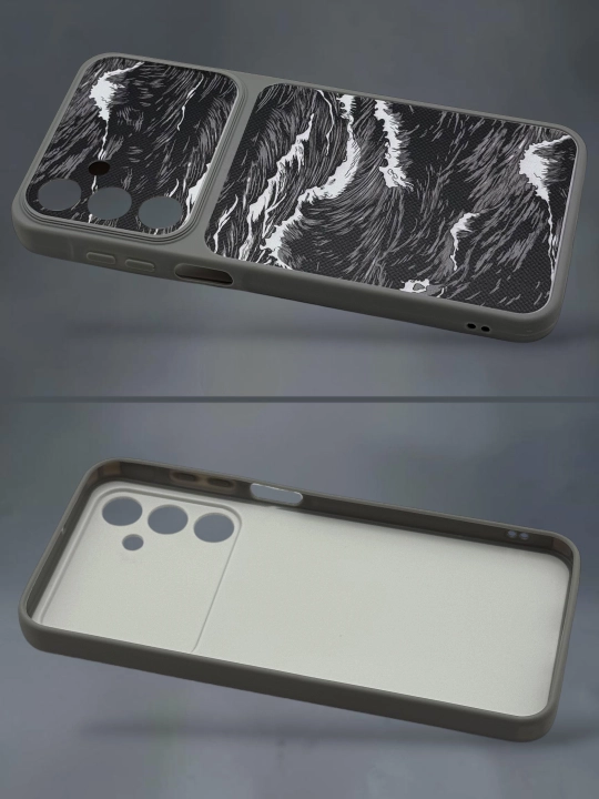 Чехол Samsung Silicone Carbon для A56, A16, A17, A57, A54, A34, A15, A25, A33, A14
