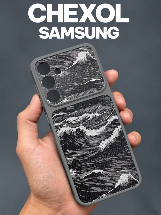 Чехол Samsung Silicone Carbon для A56, A16, A17, A57, A54, A34, A15, A25, A33, A14 - 