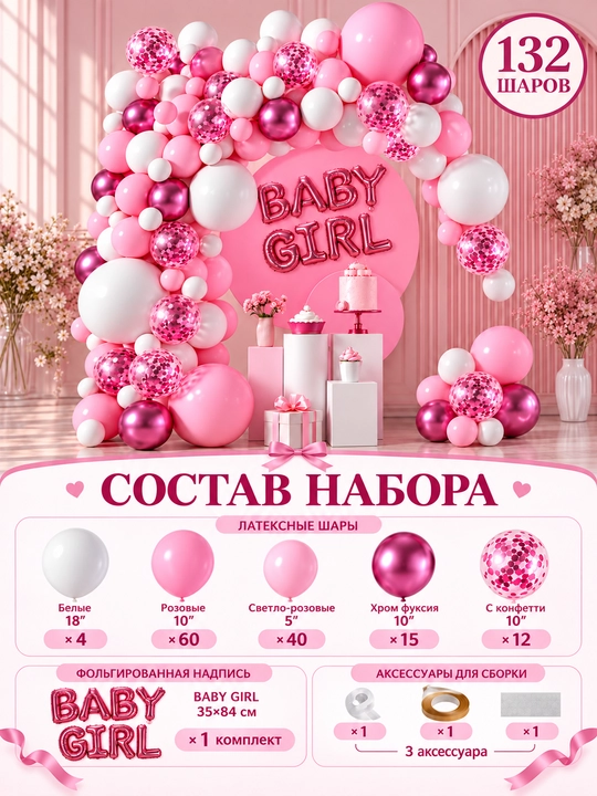 Воздушный шар из фольги BABY BOY и BABY GIRL, комплект для гендерной вечеринки и роддома