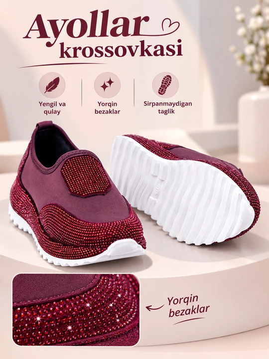Krossovkalar, ayollar kuzgi poyabzali
