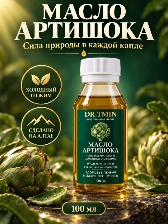 DR.TMIN sovuq siqilgan artishok yog‘i 100ml