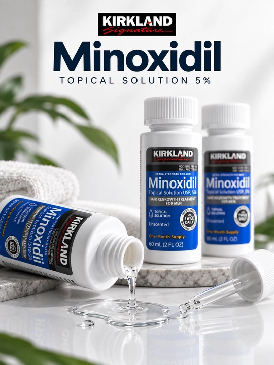Soch va soqol o'stirish uchun minoksidil Kirkland Minoxidil 5%, 60 ml 1 dona