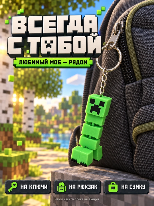 Брелоки Майнкрафт