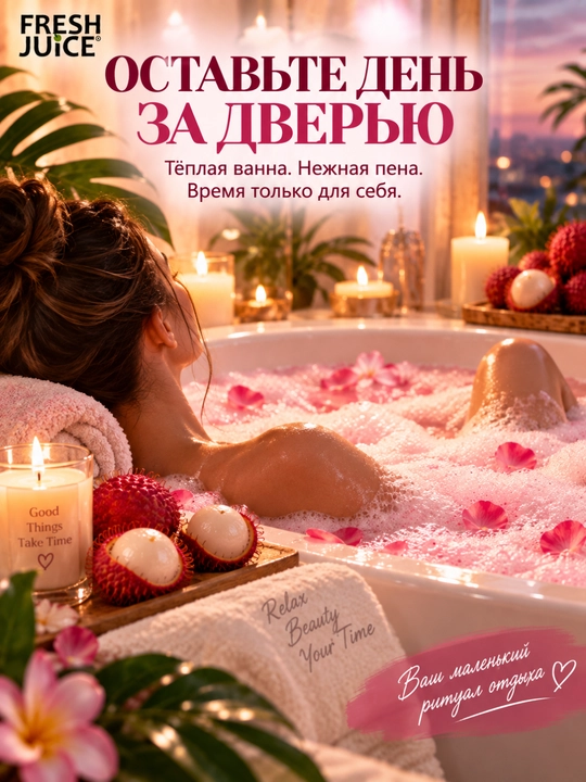 Соль для ванн, Fresh Juice, расслабление и увлажнение с морской солью