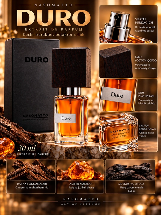 Nasomatto Duro erkaklar atiri, Extrait de Parfum, 30 ml - 