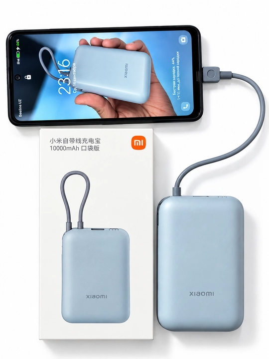 Xiaomi 22.5W и Mi 33W Power Bank 10000mAh-USB-A,USB-C,быстрая зарядка,внешний аккумулятор