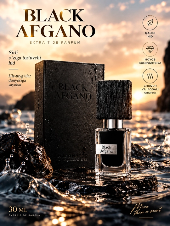 Black Afgano parfyumeriya ekstrakti, 30 ml