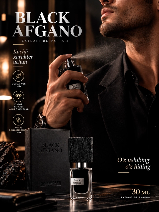 Black Afgano parfyumeriya ekstrakti, 30 ml