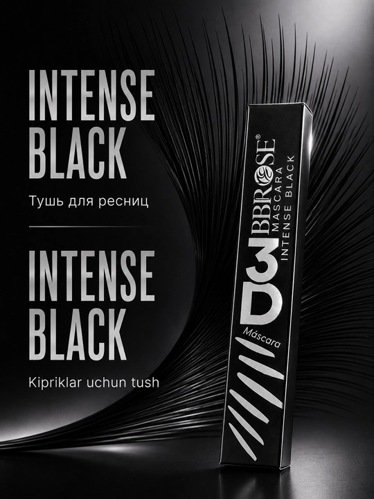 BIBROSE Mascara Intense Black — тушь для ресниц, 8,5 г