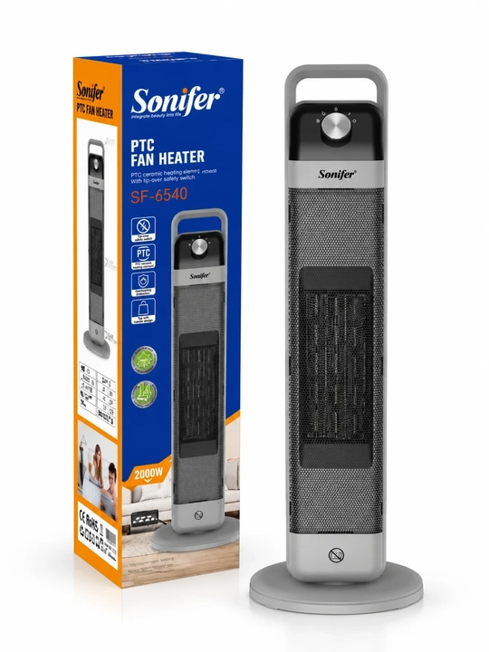 Тепловентилятор Sonifer SF-6540, PTC обогреватель, 2000 Вт, для комнаты