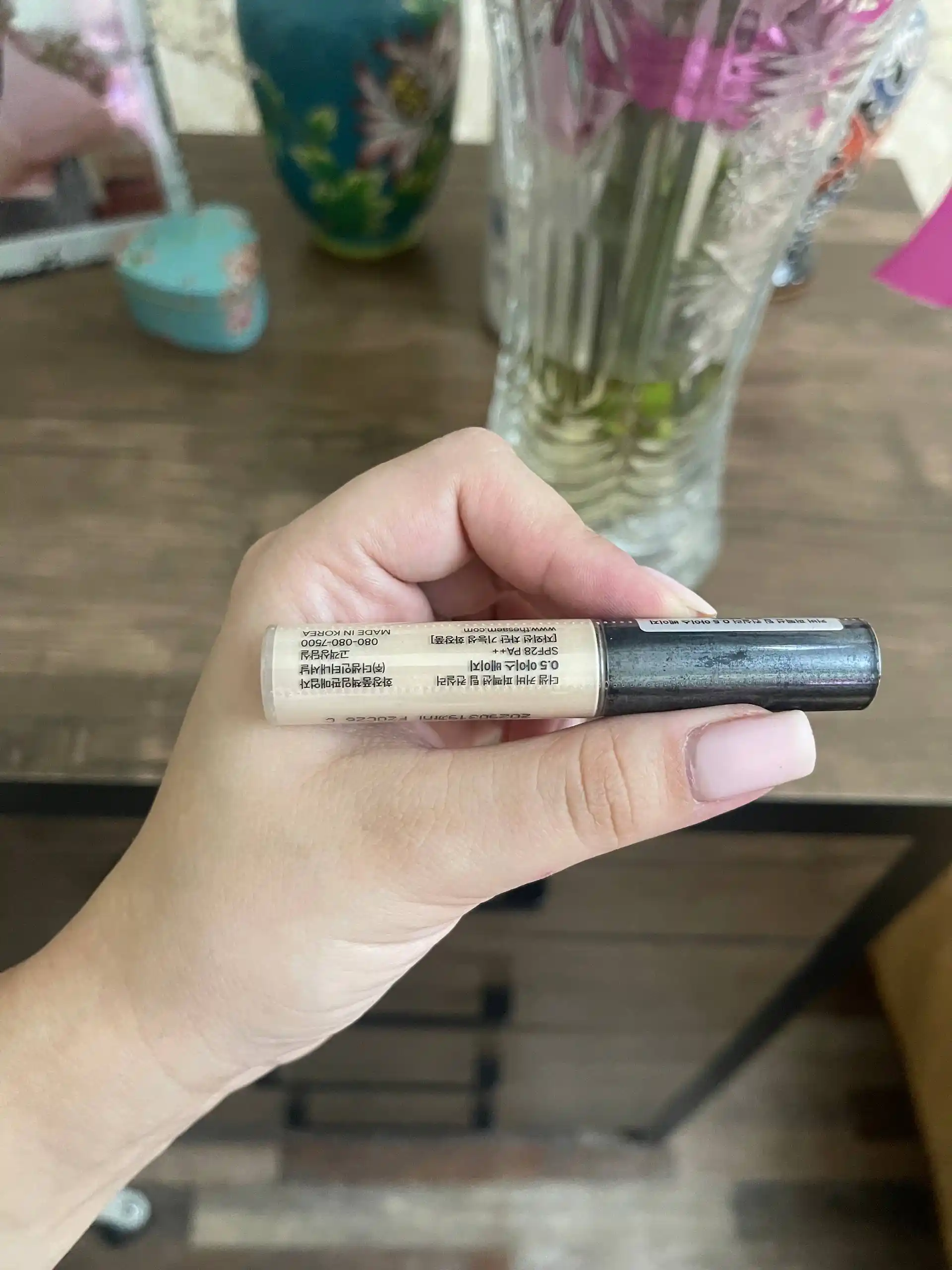 The Saem Cover Perfection Tip Concealer SPF28 PA++, консилер для лица и глаз, 6,5 г