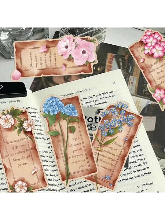 Картонные закладки для книг, 5 штук, случайный выбор, разный внешний вид