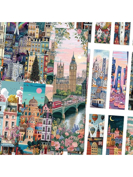 Картонные закладки для книг, 5 штук, случайный выбор, разный внешний вид