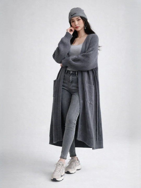 Ayollar uchun kardigan, oversize kardigan