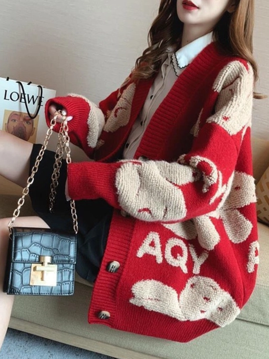 Ayollar uchun kardigan, oversize kardigan