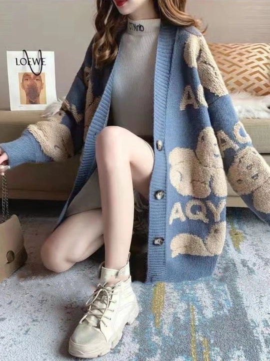 Ayollar uchun kardigan, oversize kardigan