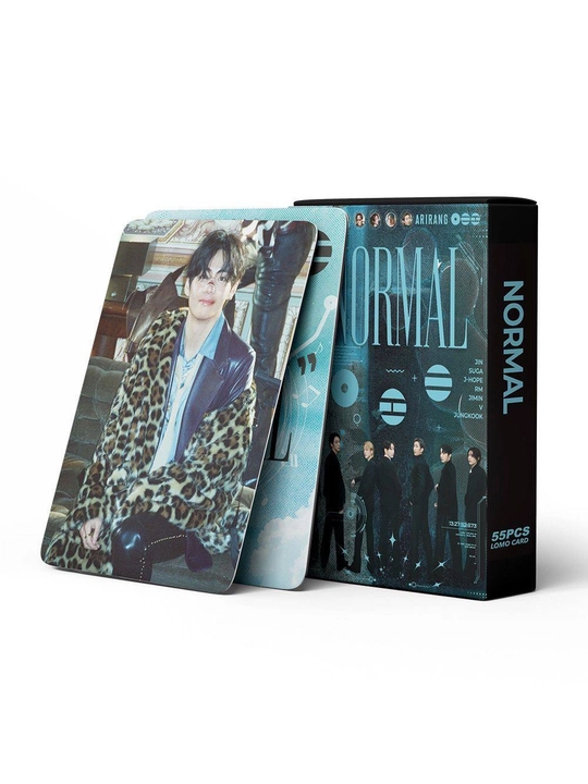 BTS kolleksion Lomo kartalari, 55 ta Lomo karta, Arirang, Normal, himoya g‘iloflari sovg‘a