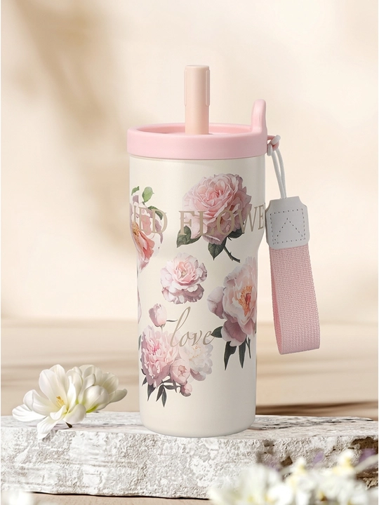 Qizlar uchun choy va qahva uchun trubkali termos, 500 ml - 