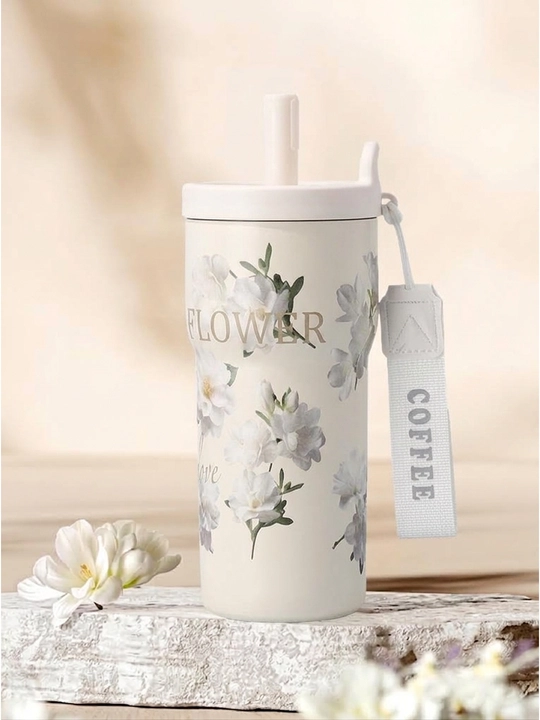 Qizlar uchun choy va qahva uchun trubkali termos, 500 ml - 