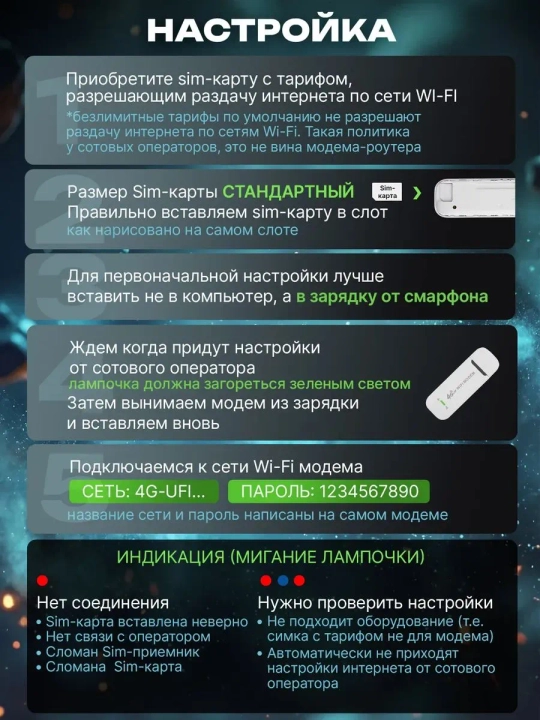 Cho'ntak Wi-Fi, router, sim kartalik wi fi router, 4G, LTE