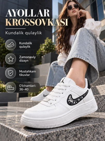 Ayollar krossovkasi, kuz uchun oyoq kiyim, yomgirga mos krasovka, ayollar uchun oyoq kiyim