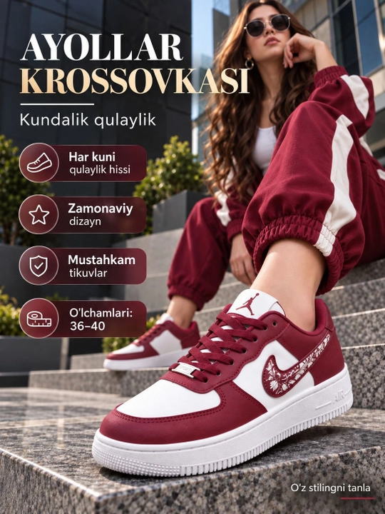 Ayollar krossovkasi, kuz uchun oyoq kiyim, yomgirga mos krasovka, ayollar uchun oyoq kiyim