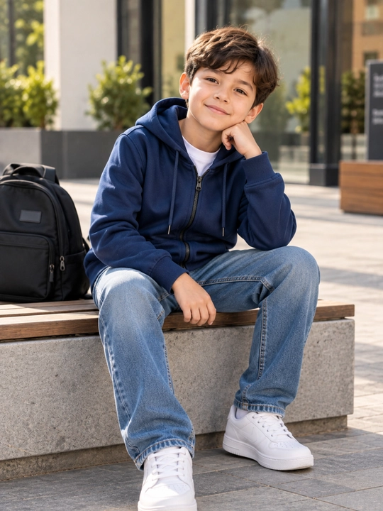 Олимпийка с капюшоном, худи для детей, 5-14 лет