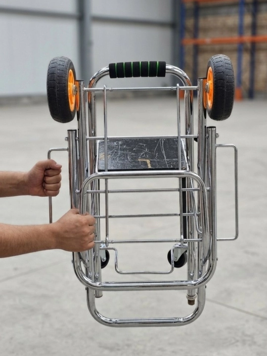 Arava g‘ildirakli buklama aravacha, mustahkam, 70, 80 kg gacha yuk ko‘tara olad