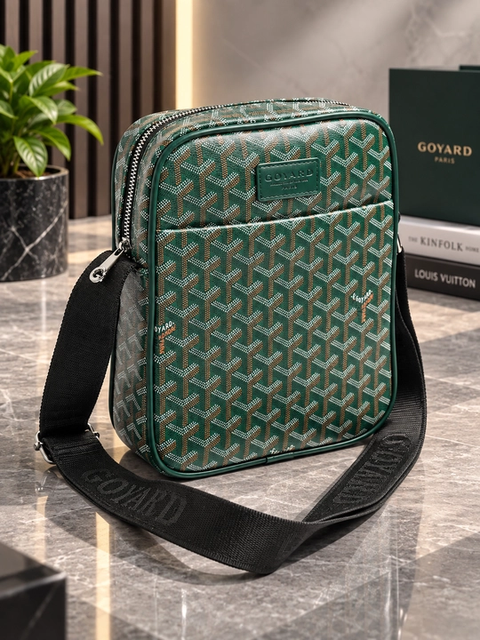 Мужская сумка через плечо, кросс-боди, в премиальном стиле Goyard - 