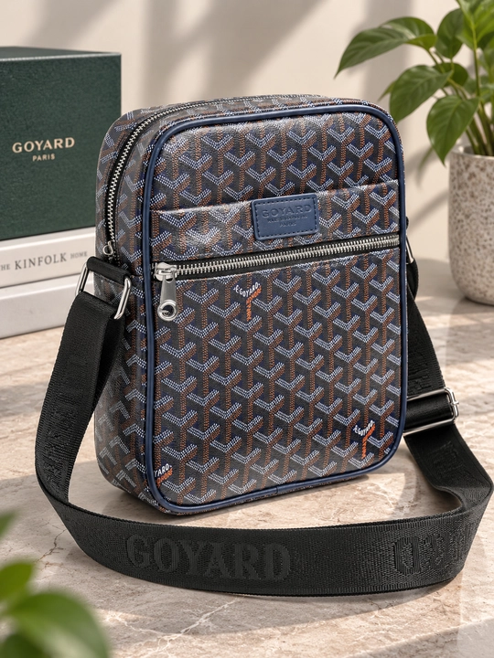 Мужская сумка через плечо, кросс-боди, в премиальном стиле Goyard - 