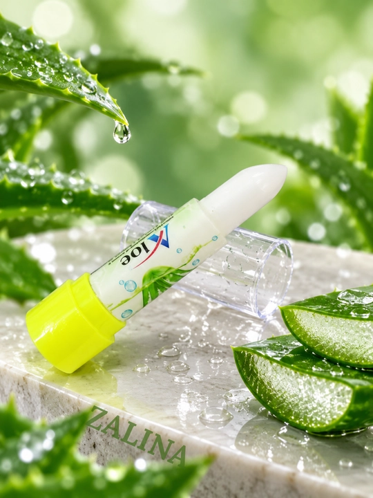 Aloe vera va E vitamini qo‘shilgan, namlovchi va yumshatuvchi lab balzami