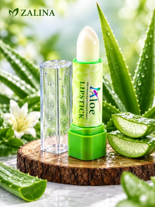 Aloe vera va E vitamini qo‘shilgan, namlovchi va yumshatuvchi lab balzami