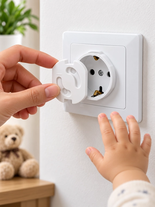 Bolalar uchun elektr rozetka himoya qopqog’i (Rozetka blokatori)